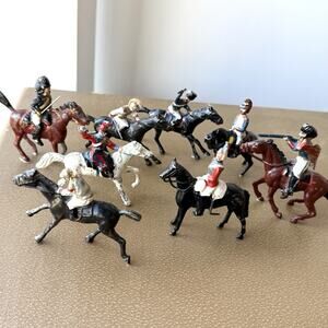 Antique US Military, Britains, JoHillCo Metal/Cast Iron Toy Soldiers Lot Vintage